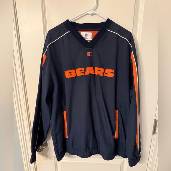 NFL Other - NFL🏈 Men’s Chicago Bears Men’s Navy and Orange Pullover size Large